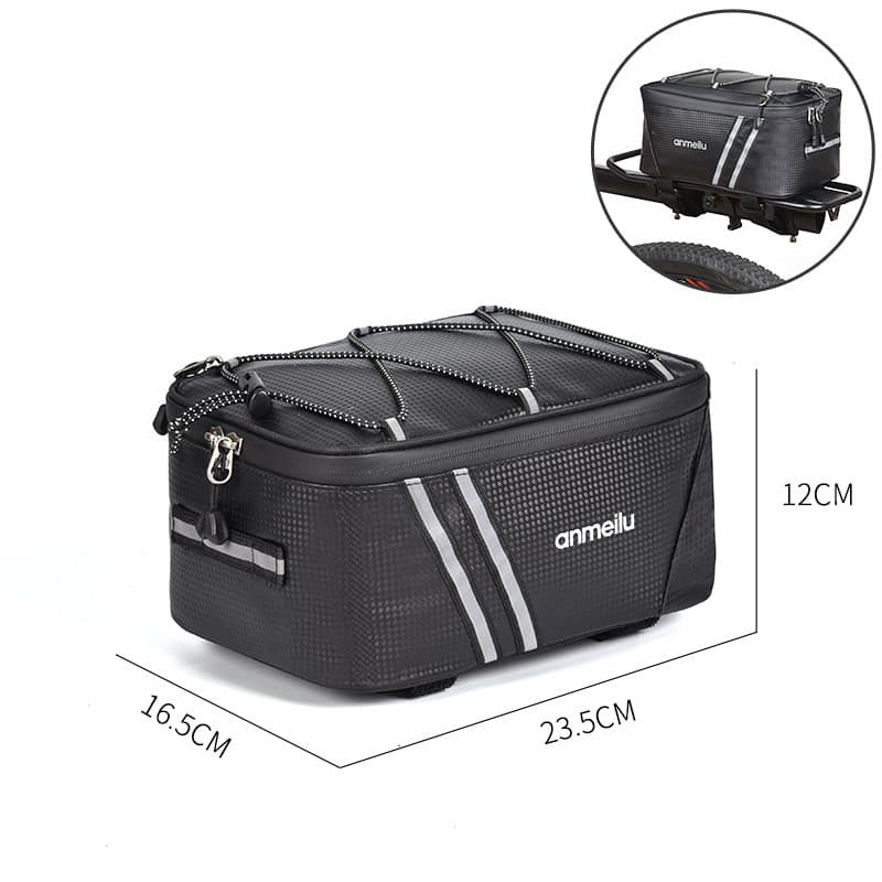 Mini Electric Bike Waterproof Piggy Bag Mountain Bike Folding Tail Bag 3
