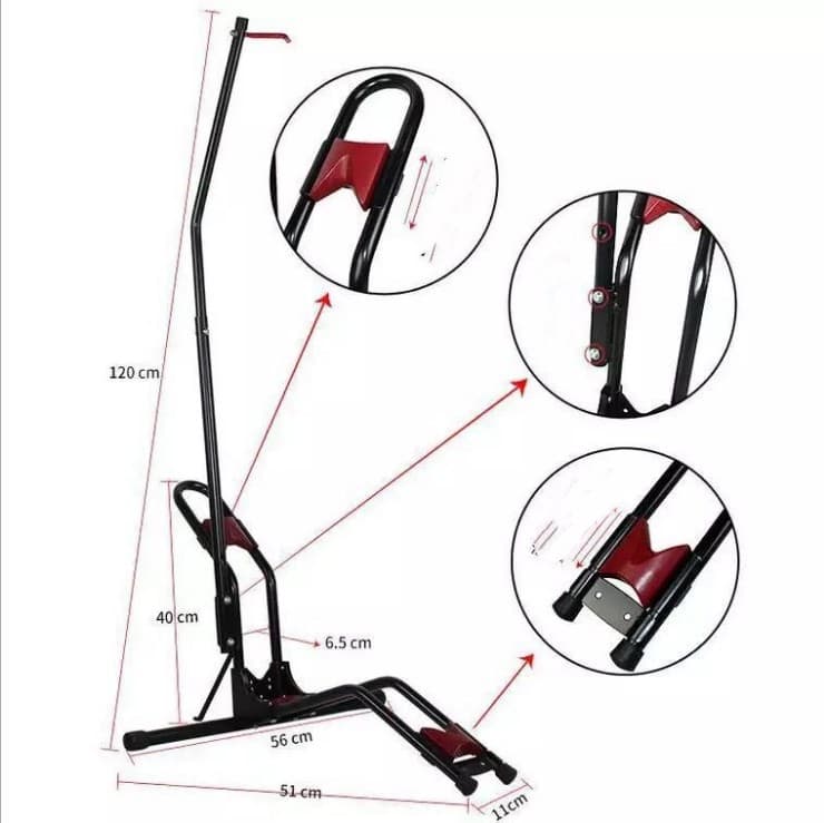 L-shaped Parking Rack Detachable Car Repair Mountain Bike Display Stand 1