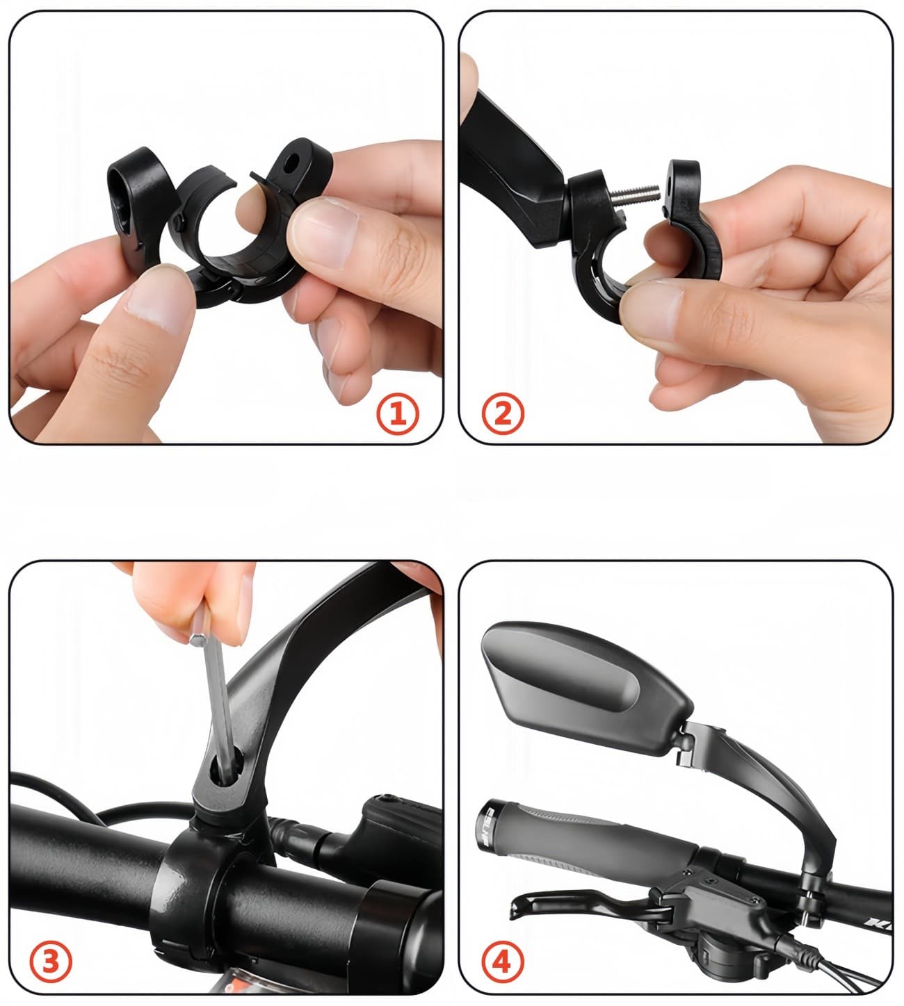 Rétroviseurs E-bike HD 360° 4