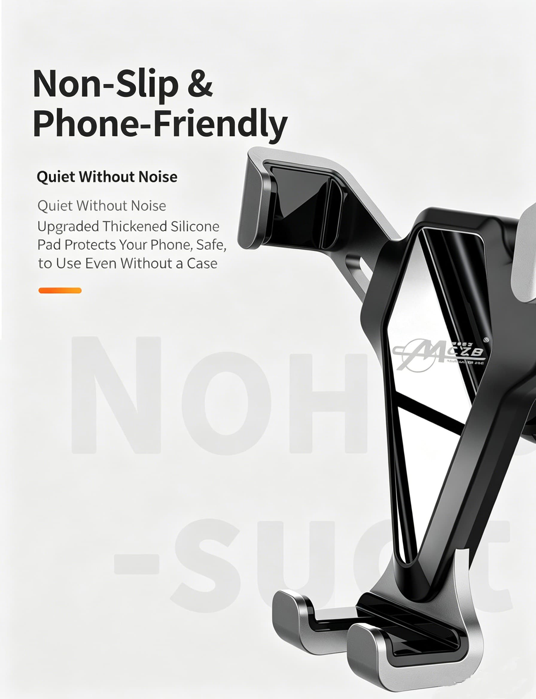 Gravity Car Phone Mount, Suction Cup Multi-functional Universal Cell Phone Holder For Car 3