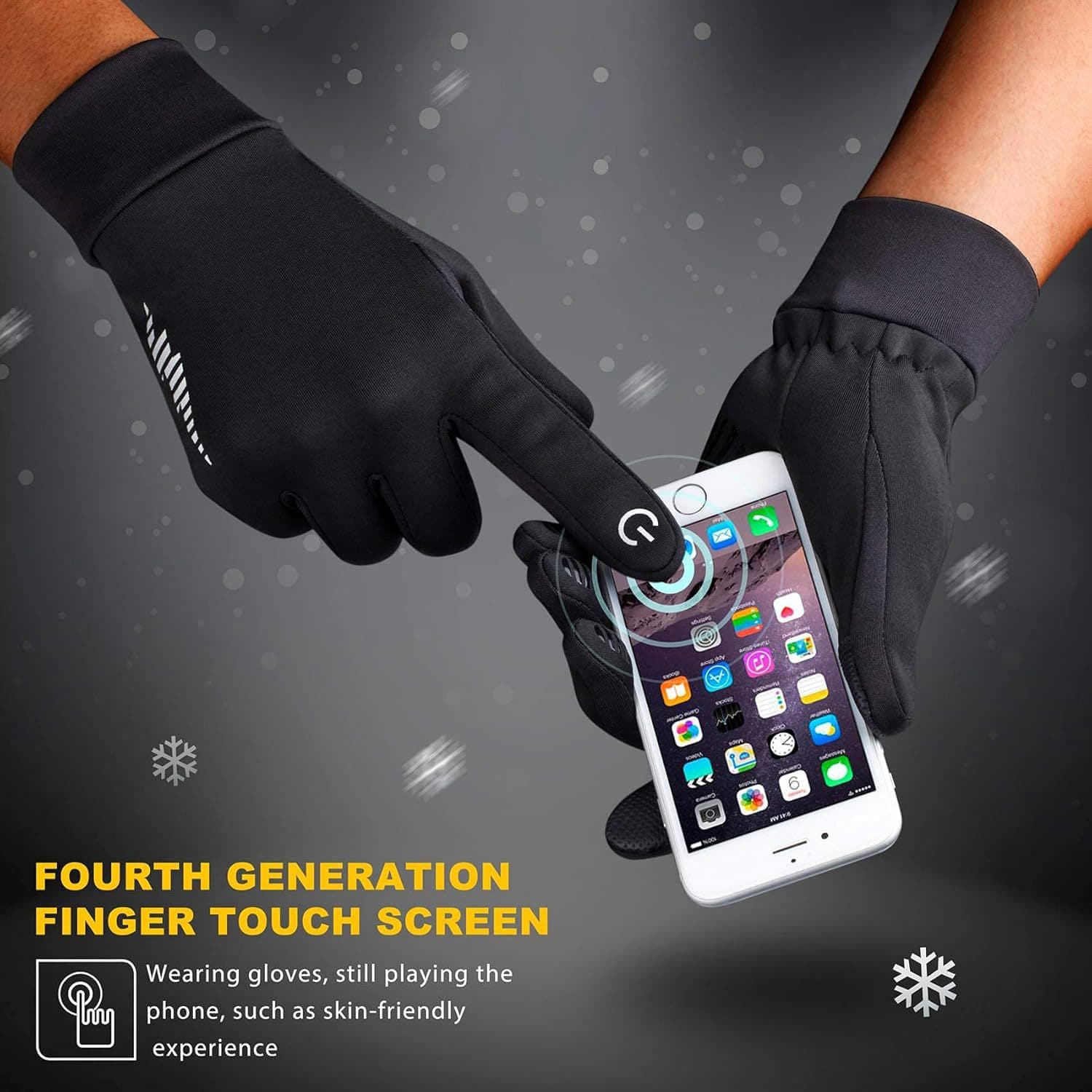 Winter Touchscreen Gloves For Men And Women Extra-thick For Outdoor Cycling 3