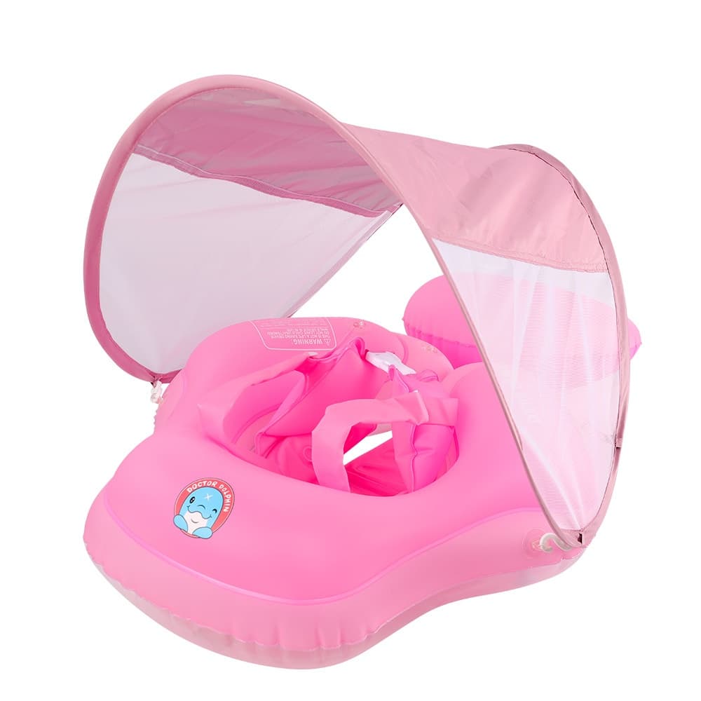 Infant Swimming Ring Tummy Float Home-use Sun Protection With A Seat Pouch To Prevent Slipping 1