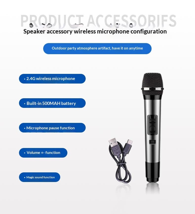 Wireless Bluetooth Speaker With Microphone 1