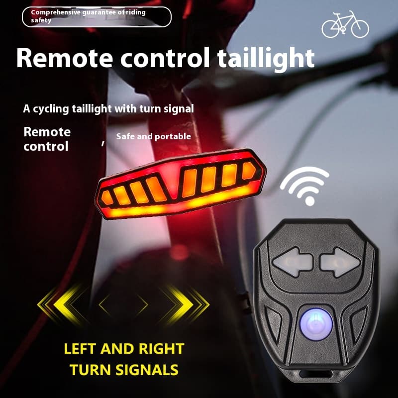 Steering Brake Induction Lamp Waterproof Remote Control Charging Highlight Warning Taillight 1