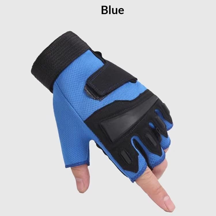 Student Style Half Finger Gloves For Men Outdoor Fitness And Cyclingfingerless Design 1
